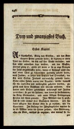 Drey und zwanzigstes Buch