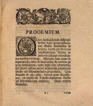 Christiani Thomasii ... Theses de tutelis : Von Vormundschaften