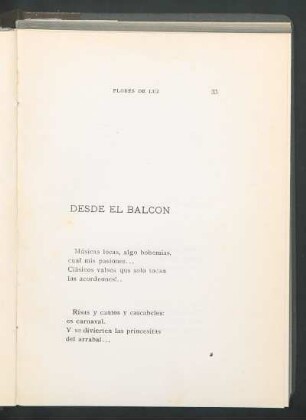 Desde el balcón