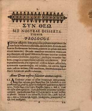 Diss. eth. pol. de prosopolepsia