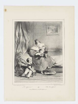 Le dejeuner, Blatt 2 der Folge "Lithographisches Album"