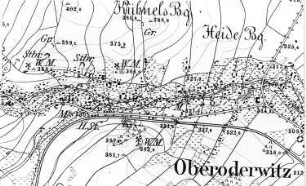 Oderwitz-Oberoderwitz. Meßtischblatt, Sekt. Oderwitz, 1883