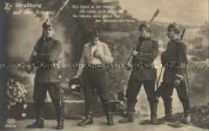 Soldaten und ein Zivilist, mit Liedtext (Studioaufnahme)