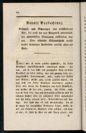 232-247, Neunte Beobachtung.