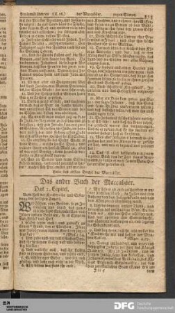 Das ander Buch der Maccabäer.