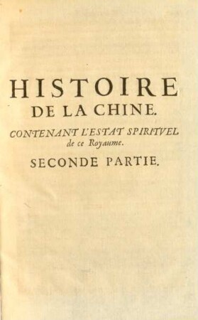 Histoire De La Chine ... Seconde Partie
