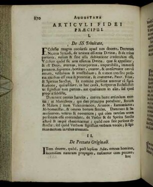 Articuli Fidei Præcipui.