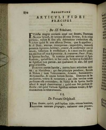 Articuli Fidei Præcipui.