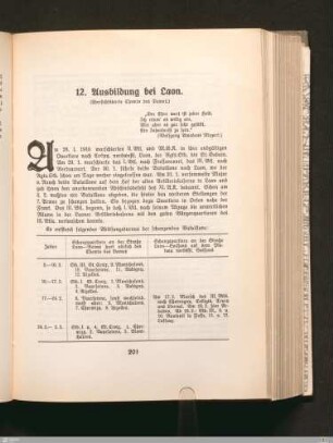 12. Ausbildung bei Laon