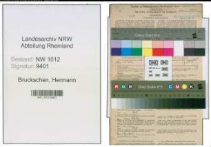 Entnazifizierung Hermann Bruckschen , geb. 04.10.1888 (Landwirt)