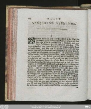 Antiquitates Kyffhusanae.