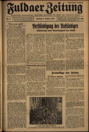 Ausgabe vom Freitag, den 17. Januar 1936.