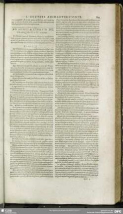 Ad Senecae Librum De Tranquillitate Animi