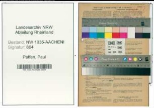 Entnazifizierung Paul Paffen , geb. 16.04.1919 (kaufmännischer Angestellter)