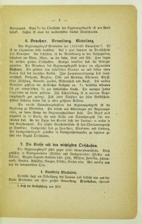 6. Bewohner, Verwaltung. Einteilung