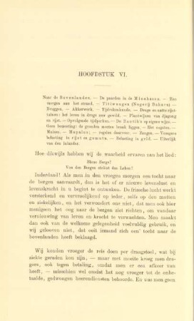 Hoofdstuk VI. Naar de Bovenlanden. - ...