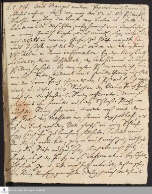 Tagebuch von Gotthilf August Francke.