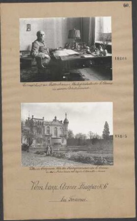 Generaloberst v. FALKENHAUSEN, Oberbefehlshaber der 6. Armee in seinem Arbeitszimmer
