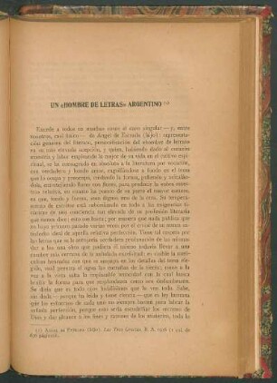 Un "Hombre de letras" argentino