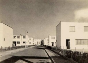 Eröffnung der Dammerstocksiedlung. Häuserzeile