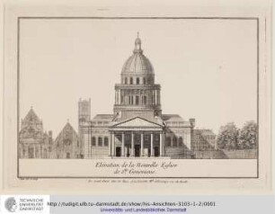 Elévation de la nouvelle Eglise de Ste. Genevieve