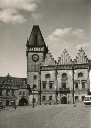 Tábor (Tabor). Rathaus (1521) am Ringplatz