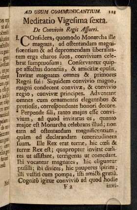 123-127, Meditatio Vigesima sexta