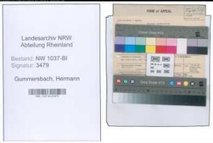 Entnazifizierung Hermann Gummersbach , geb. 09.02.1885 ()