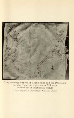 Map showing portions of Cochinchina and the Philippine Islands; from Dutch parchment MS. map, undated but of seventeenth century