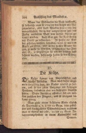 37. Die Krätze