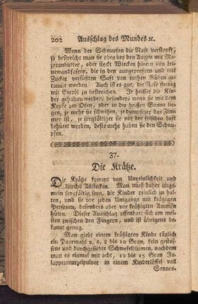 37. Die Krätze