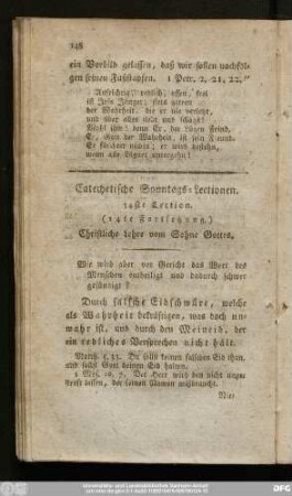 34ste Lection. (14te Fortsetzung.) Christliche Lehre vom Sohne Gottes.
