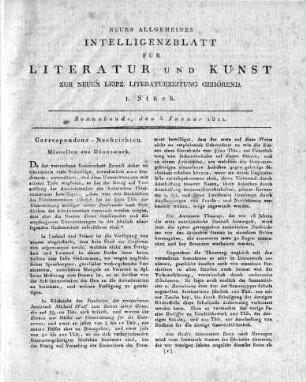 1811: Leipziger Literaturzeitung