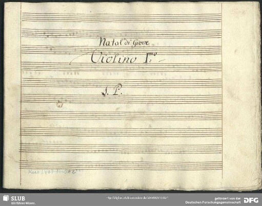 Il Natal di Giove. Excerpts - Mus.2477-F-58b
