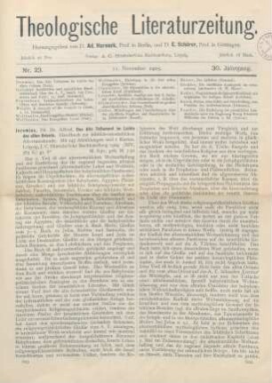 609-611 [Rezension] Jeremias, Alfred, Das Alte Testament im Lichte des alten Orients