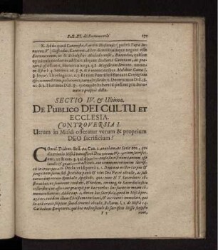 Utrum in Missa offeratur verum & proprium Deo sacrificium?