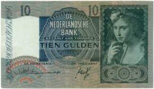 Geldschein, 10 Gulden, 18.3.1941