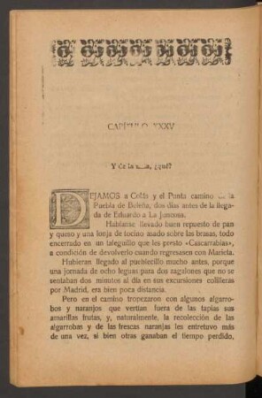 Capítulo XXXV - Y de la niña, ¿qué?