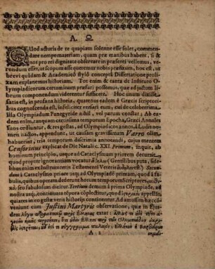 Olympikos agōn descriptus dissertatione historico-chronologica