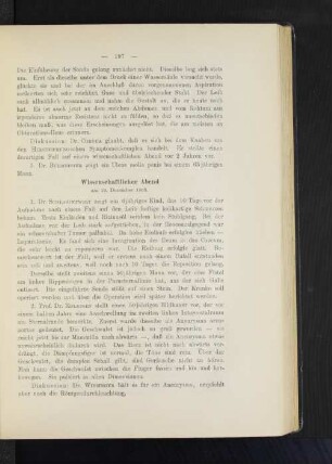 Wissenschaftlicher Abend am 19. Dezember 1903.