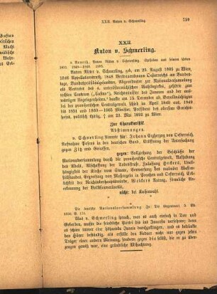XXII. Anton v. Schmerling.