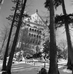 Schwangau-Hohenschwangau. Schloß Neuschwanstein (1869-1899; C. Jank, E. Riedel, G. v. Dollmann). Palas