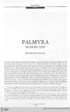11: Palmyra : season 1999