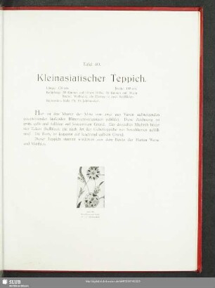 Tafel 40. Kleinasiatischer Teppich