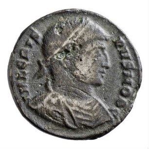 Münze, Follis, Aes 3, 319 - 320 n. Chr.