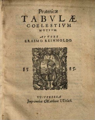 Prutenicae tabulae coelestium motuum