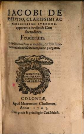 Apparatus in usus et consuetudines feudorum
