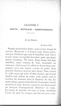 Chapitre V: Kruth - Mittlach - Schnepfenried