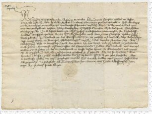 Bischof Johan von Verden verspricht, den Lüneburger Rat wegen einer dem Ortghis Clencken, Diderkes Sohn, geleisteten Bürgschaft über 200 Rheinische Gulden schadlos zu halten