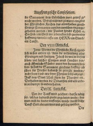 Der IX. Artickel.